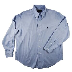 Ralph Lauren Classic Fit Oxford Shirt Blue 17 34/35 XL Pony Logo